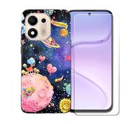 BMPNLSZ Custodia per Doogee S200E VIP+Pellicola Protettiva-LLM38 | Antiurto Cover Custodia di Protezione + Pellicola antigraffio Facile da applicare Vetro temperato (6,72")