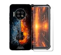 BMPNLSZ Custodia per Energizer Hard Case P28K+Pellicola Protettiva-BST16 | Morbido Silicone Case Gel Cover + Pellicola Protettiva in Vetro Temperato per Energizer Hard Case P28K(6,78")