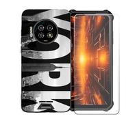 BMPNLSZ Custodia per Energizer Hard Case P28K+Pellicola Protettiva-BST5 | Morbido Silicone Case Gel Cover + Pellicola Protettiva in Vetro Temperato per Energizer Hard Case P28K(6,78")
