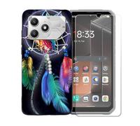 BMPNLSZ Custodia per FairPhone 6++Pellicola Protettiva-BST4 | Morbido Silicone Case Gel Cover + Pellicola Protettiva in Vetro Temperato per FairPhone 6+(6,31")