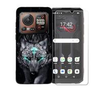 BMPNLSZ Custodia per Hotwav Cyber 16, Morbido TPU Silicone Case Gel Sottile Cover + Pellicola Protettiva in Vetro Temperato per Hotwav Cyber 16 - BST13