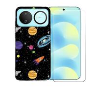 BMPNLSZ Custodia per Huawei Nova 16+Pellicola Protettiva-BST1 | Morbido Silicone Case Gel Cover + Pellicola Protettiva in Vetro Temperato per Huawei Nova 16(6,68")