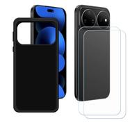BMPNLSZ Custodia per Huawei Nova 16 Pro + 2 Protezione per Schermo | Morbido TPU Silicone Case Gel Cover + Pellicola Protettiva in Vetro Temperato per Huawei Nova 16 Pro (6,84")