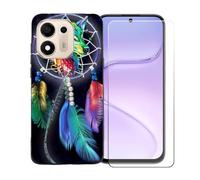 BMPNLSZ Custodia per Huawei Nova 16 SE+Pellicola Protettiva-BST4 | Morbido Silicone Case Gel Cover + Pellicola Protettiva in Vetro Temperato per Huawei Nova 16 SE(6,84")