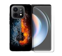 BMPNLSZ Custodia per Huawei Nova Y74+Pellicola Protettiva-BST16 | Morbido Silicone Case Gel Cover + Pellicola Protettiva in Vetro Temperato per Huawei Nova Y74(6,67")