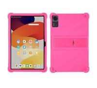BMPNLSZ Custodia per Lenovo ThinkTab X11 Gen 1 (10,95") - Rosa | Con supporto Regolabile Cover Anticaduta Caso Backcover Protezione Posteriore Morbido TPU Silicone Case Protettivo Copertura