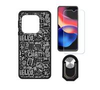 BMPNLSZ Custodia per Neow Safe+Pellicol Nero Anello- WZ8