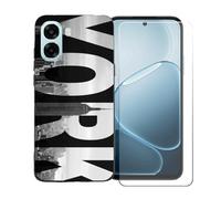 BMPNLSZ Custodia per OPPO A6X 5G, Morbido TPU Silicone Case Gel Sottile Cover + Pellicola Protettiva in Vetro Temperato per OPPO A6X 5G - BST5