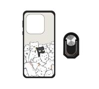 BMPNLSZ Custodia per OPPO Find X9S Pro + Anello Girevole Nero-WZ21