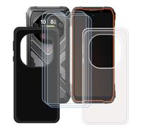 BMPNLSZ Custodia per Oscal Tank 1 (6,78") + Protezione per Schermo, Nero + Trasparente Morbido TPU Silicone Case Gel Cover + [3 Pezzi] Pellicola Protettiva in Vetro Temperato