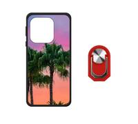 BMPNLSZ Custodia per TCL K70 Power 4G (6,8"), Caso Backcover Protezione Silicone Shell Case Protettivo Copertura Cove + Anello Girevole 360 Gradi Della Staffa Rosso - WZ9