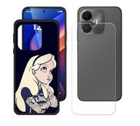 BMPNLSZ Custodia per TCL K70 Power 4G, Silicone Case Cover TPU Caso Morbido Copertura + Pellicola Protettiva in Vetro Temperato (6,8") - WZ1