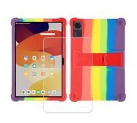 BMPNLSZ Custodia per TCL TAB A1 Plus, Silicone Case Sottile Cover TPU Caso Morbido Copertura + Pellicola Protettiva in Vetro Temperato (12,2") - Colore