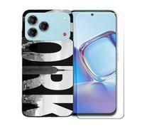 BMPNLSZ Custodia per ZTE Blade V80 Vita, Morbido TPU Silicone Case Gel Sottile Cover + Pellicola Protettiva in Vetro Temperato per ZTE Blade V80 Vita - BST5