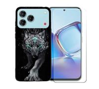 BMPNLSZ Custodia per ZTE Blade V80 Vita, Morbido TPU Silicone Case Gel Sottile Cover + Pellicola Protettiva in Vetro Temperato per ZTE Blade V80 Vita - OYLLM22