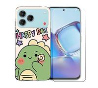 BMPNLSZ Custodia per ZTE Blade V80 Vita, Morbido TPU Silicone Case Gel Sottile Cover + Pellicola Protettiva in Vetro Temperato per ZTE Blade V80 Vita - OYLLM49