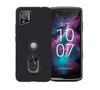 BMPNLSZ Nero Custodia per Crosscall Stellar-M6 Chamonix Mont Blanc + Anello Girevole Rimovibile 360 Gradi Della Staffa Nero, TPU Silicone Shell Case Protettivo Copertura Custodie Cover Accessori.