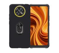 BMPNLSZ Nero Custodia per Cubot KingKong Ace 5 + Anello Girevole Rimovibile 360 Gradi Della Staffa Nero, TPU Silicone Shell Case Protettivo Copertura Custodie Cover Accessori.