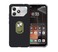 BMPNLSZ Nero Custodia per FairPhone 6+ + Anello Verde | Nero Custodia di Protezione per FairPhone 6+ + Anello Girevole Rimovibile 360 Gradi Della Staffa Verde