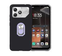 BMPNLSZ Nero Custodia per FairPhone 6+ + Anello Violetta | Nero Custodia di Protezione per FairPhone 6+ + Anello Girevole Rimovibile 360 Gradi Della Staffa Violetta