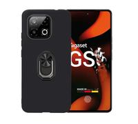 BMPNLSZ Nero Custodia per Gigaset GS6 Pro + Anello Nero