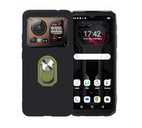 BMPNLSZ Nero Custodia per Hotwav Cyber 16 + Anello Girevole Rimovibile 360 Gradi Della Staffa Verde, TPU Silicone Shell Case Protettivo Copertura Custodie Cover Accessori.