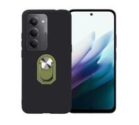 BMPNLSZ Nero Custodia per Redmi 15 4G + Anello Girevole Rimovibile 360 Gradi Della Staffa Verde, TPU Silicone Shell Case Protettivo Copertura Custodie Cover Accessori.