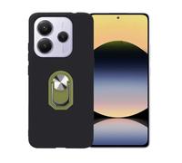BMPNLSZ Nero Custodia per Redmi Note 14 SE 5G + Anello Girevole Rimovibile 360 Gradi Della Staffa Verde, TPU Silicone Shell Case Protettivo Copertura Custodie Cover Accessori.