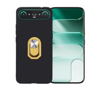 BMPNLSZ Nero Custodia per Tecno Camon Slim + Anello Giallo | Nero Custodia di Protezione per Tecno Camon Slim + Anello Girevole Rimovibile 360 Gradi Della Staffa Giallo