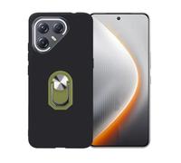 BMPNLSZ Nero Custodia per Tecno Pova 7 Ultra + Anello Girevole Rimovibile 360 Gradi Della Staffa Verde, TPU Silicone Shell Case Protettivo Copertura Custodie Cover Accessori.
