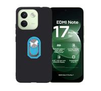 BMPNLSZ Nero Custodia per Tecno Spark 50 Pro + Anello Blu | Nero Custodia di Protezione per Tecno Spark 50 Pro + Anello Girevole Rimovibile 360 Gradi Della Staffa Blu