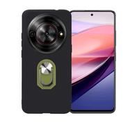 BMPNLSZ Nero Custodia per ZTE Blade V80 5G + Anello Girevole Rimovibile 360 Gradi Della Staffa Verde, TPU Silicone Shell Case Protettivo Copertura Custodie Cover Accessori.
