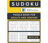 BMPuzzles - Medium Sudoku Puzzle Book For Adults And Seniors: Large-Print Format with 400+ Intermediate Challenges and Full Solutions Included.