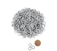 BMSZ 1KG Pacchetto Anelli A Catena Sfusi, Non Rivettati, ID8MM, Zincati