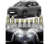 BMT xms 10pz Kit di Luci LED per Interni per Citroën C3 Picasso Aircross 2008-2024, Lampadine LED per Interni Auto e Camion 6000K Bianco Luminoso