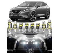 BMT xms 14pz Kit di Luci LED per Interni per Nissan Qashqai J11 J12 2014-2023, Lampadine LED per Interni Auto e Camion 6000K Bianco Luminoso