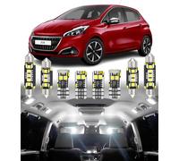 BMT xms 14pz Kit di Luci LED per Interni per Peugeot 208 I 2012-2019, Lampadine LED per Interni Auto e Camion 6000K Bianco Luminoso