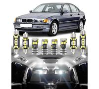 BMT xms 17pz Kit di Luci LED per Interni per BMW 3 Series E46 Sedan Wagon Touring Coupe Cabrio 1997-2006, Lampadine LED per Interni Auto e Camion 6000K Bianco Luminoso