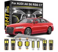 BMT xms 17pz Kit luci interne a LED di ricambio per AUDI A6 S6 RS6 C7 4G Sedan Avant 2012-2018, 6000K Bianco brillante