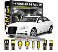 BMT xms 19pz Kit di Luci LED per Interni per AUDI A6 S6 RS6 C6 4F Sedan Avant 2005-2011,Lampadine LED per Interni Auto e Camion 6000K Bianco Luminoso