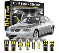 BMT xms 21pz Kit di Luci LED per Interni per BMW 5 Series E60 E61 Sedan Wagon Touring 2004-2010, Lampadine LED per Interni Auto e Camion 6000K Bianco Luminoso