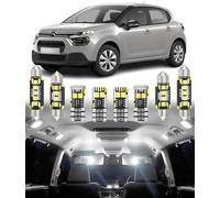BMT xms 7pz Kit di Luci LED per Interni per Citroën C3 MK3 III Hatchback SX/SY 2017-2022, Lampadine LED per Interni Auto e Camion 6000K Bianco Luminoso