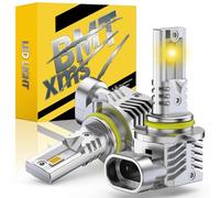 BMT xms 9006 LED Lampadine, HB4 LED fendinebbia 20000LM 3000K Giallo 600% Luminosità, Mini Formato Plug and Play, confezione da 2