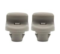 BMTick Clip resistente per aletta parasole per specchietto retrovisore, compatibile con Nissan Qashqai J10, soluzione affidabile per clip vecchie o danneggiate, 2 pezzi, grigio
