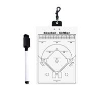 Bmucp Tabellone portablocco da baseball per allenatori, tavola da baseball per dogout, lavagna bianca da baseball su entrambi i lati con penna cancellabile, attrezzatura da allenamento per softball