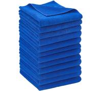 BMUT 12 panni in microfibra da 300 g/m², 40 x 40 cm, senza pelucchi, per la casa, auto e moto, panni per la pulizia, panni per lucidatura, panni per la polvere, panni per la casa (blu)