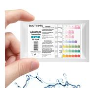 BMUT 50x 7in1 Striscia di test per acquario per laghetto e pesci, per valori dell'acqua come pH, nitriti, nitrati, valore GH. Marca: August Engelhardt