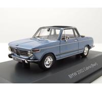 BMW 2002 Baur Cabrio Modellino Auto Blu Metallico 1:43 Schuco