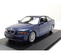 BMW 3 Serie E46 Coupé 1999 Blu Metallizzato Modellino 1:43 Maxichamps