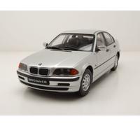 BMW 3er E46 Berlina 1999 Argento 1:18 Modello Die-Cast KK Scale